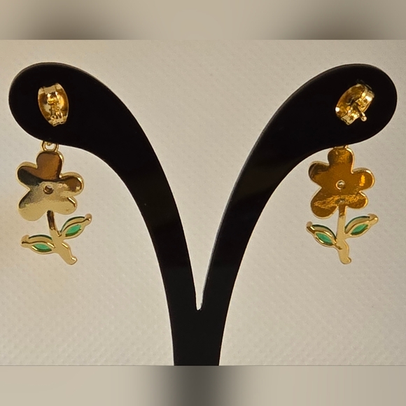 Abalone flower earrings - Picture 3 of 6